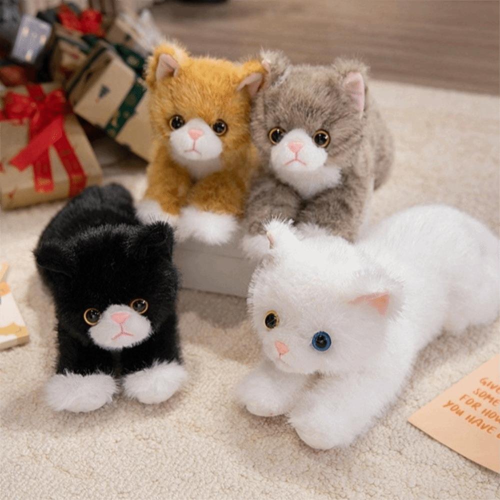 6 Colour Stuffed Plush Toy Lying Prone Simulation Cat Plush Doll Latest Cat Plush Toys Home Decor