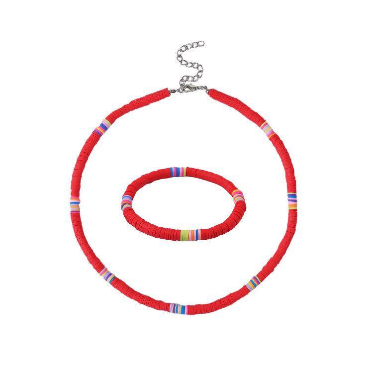 Ожерелье для женщин Мягкое керамическое круглое ожерелье Ожерелье Цветное богемное мягкое керамическое ожерелье Женское красивое элегантное ожерелье для нее