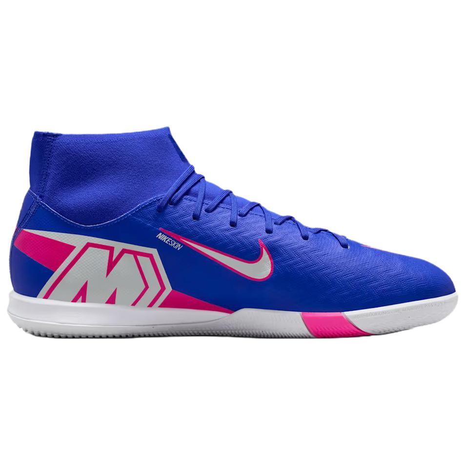 Nike Футбольные бутсы Zoom Mercurial Superfly 10 Academy IC High Racer Blue Унисекс Белые FQ8332-446