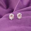 Morganite Stone 925 Sterling Silver Artisan Stud Post Push Back Earrings Jewelry EE-149-9