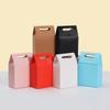 6/10pcs Recycled Cardboard Party Favor Paper Gift Bags for Birthday Party Cookies Pastries Small Business Packing