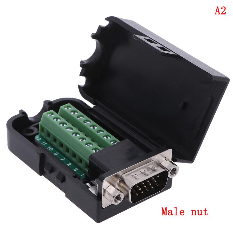 Разъем D-Sub Db15 Vga Male, 3 ряда, 15-контактный разъем для коммутационных клемм