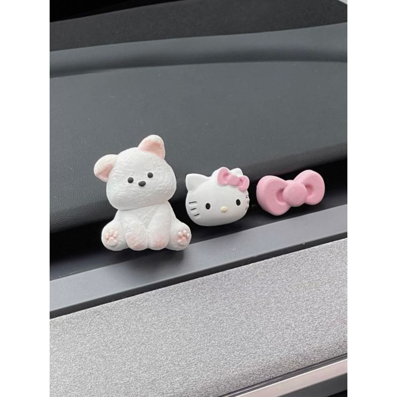Car Air Vent Decoration, Cute Kitty Cat Car Interior Accessories, Creative Ornament, Aroma Diffuser Stone, Perfume