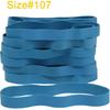Rubber Bands Size#107 Heavy Duty Big Wide rubber band 30PCS Elastic Bands for Office Supply Trash Can File Folders Litter Box Rubber Bands (Blue)