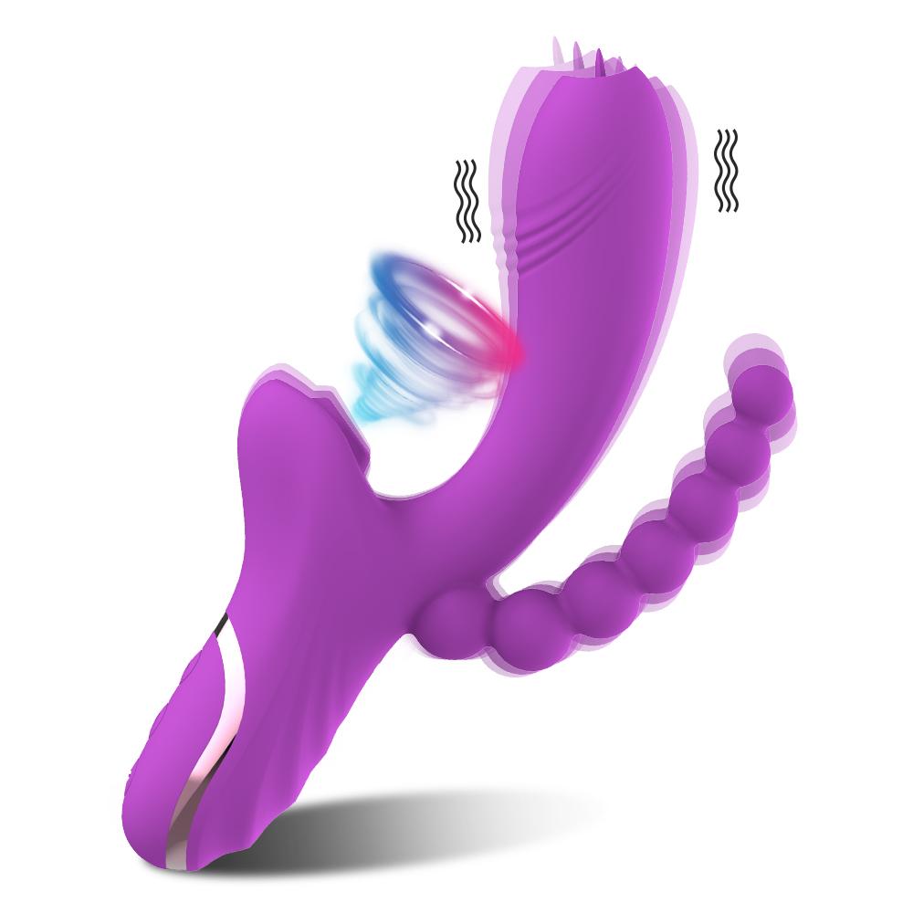 POMFW 3 в 1 Стимулятор клитора, присоска, фаллоимитатор вагины, вибратор для точки G, клитор, вибраторы, анальная пробка, фаллоимитатор, секс-игрушки для женщин