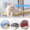 Pet Hanging Bed Cat Beds Sucker Window Mounted Perch Cat Hammock Wood Shelf Seat Pet Climbing Toys Supports Up To 20kg