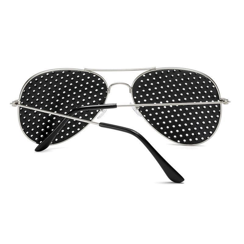 Солнцезащитные очки-обскуры в стиле ретро, очки с маленькими отверстиями, очки для улучшения зрения, унисекс