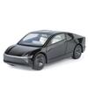1/24 Alloy Die Cast Tesla ROBOTAXI Car Model Simulation Sound and Light Ornament for Boys Toys Halloween Gift