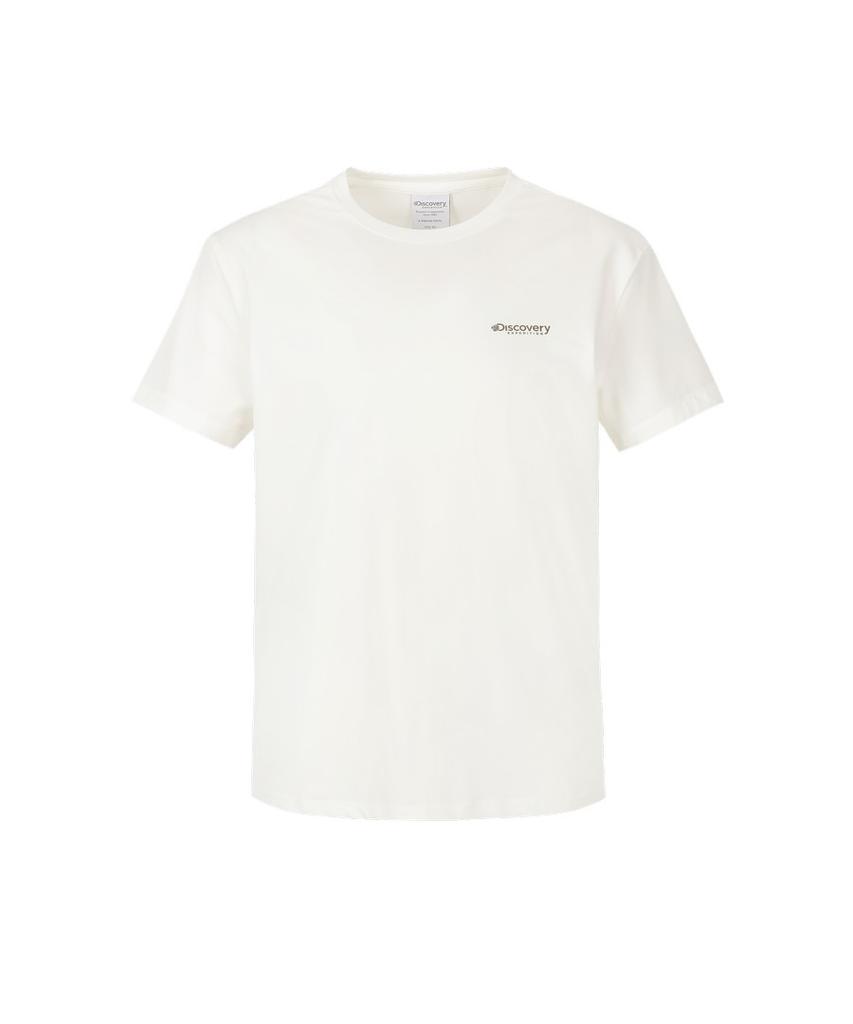 DISCOVERY EXPEDITION Women'S Logo-Point Running T-Shirt (Cream)