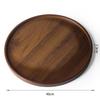 Minimalist Bamboo Wood Round Serving Tray