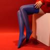 Oil Shiny Knee High Stockings Sexy Hosiery New Compression Socks Women