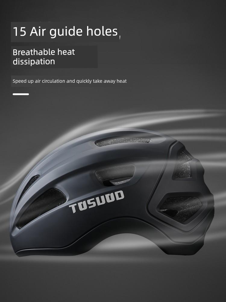 Captain Tass Bicycle Cycling Helmet Mountain Highway Vehicle Bicycle Men's and Women's Glasses Integrated Breathable Cycling Cycling Equipment