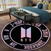 Kpop Bangtan Boys Круглые ковры для гостиной Ковры Мягкий фланелевый ковер для пола Ковер в спальню Коврик для детей Кухонный ковер