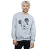 Disney Mens Mickey Mouse Text Face Sweatshirt