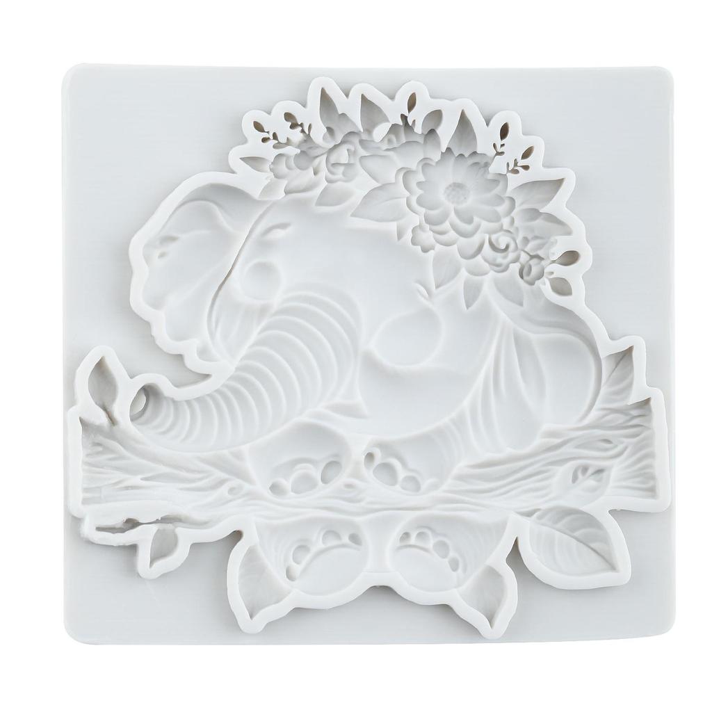 Силиконовые формы в виде слона, форма для мастики в виде слона, инструменты для украшения торта, топпер для кекса, для изготовления шоколадных конфет, мастики, полимерной глины