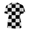 Новейшая футболка с 3D-печатью в стиле шахматной доски для мужчин и женщин, повседневные футболки с короткими рукавами