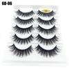 Fluffy Multilayers Wispy Flared Eye Lash Extension 6D Faux Mink Hair Crisscross False Eyelashes