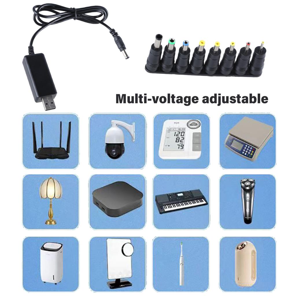 USB-DC 12V повышающий преобразователь кабель с 5.5X2.1mm для источника питания DC5V в DC12V USB повышающий преобразователь напряжения