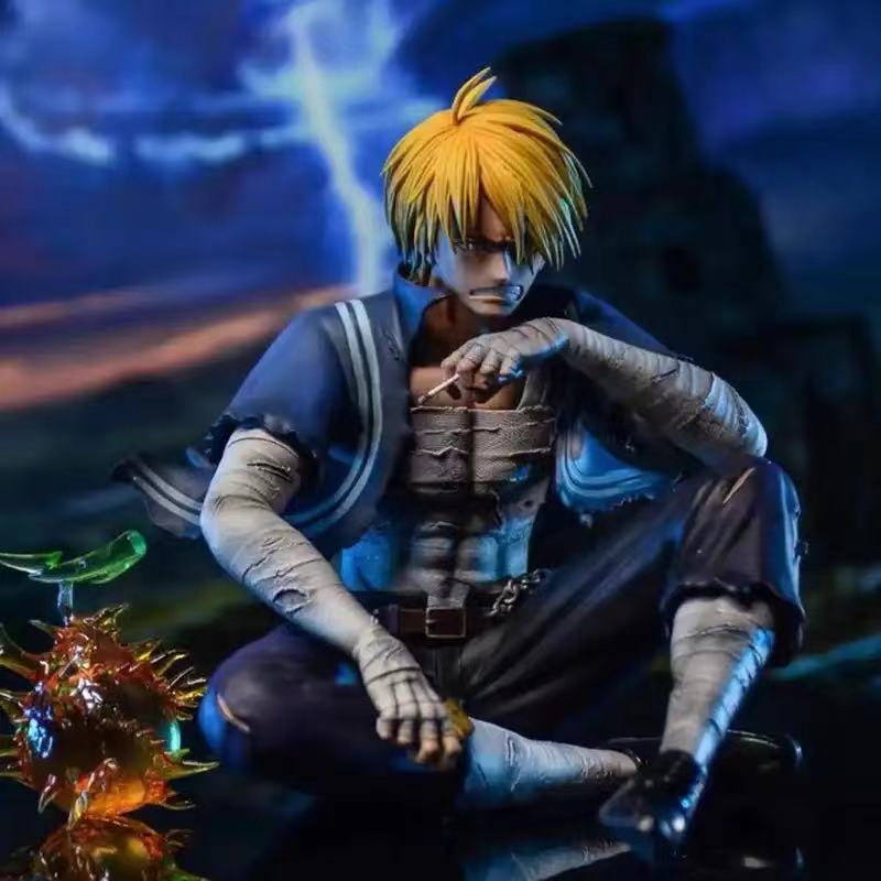 Аниме One Piece Фигурка GK Санджи Повреждения в бою Санджи Фигурка действия Серия Lust ПВХ Коллекционная модель Игрушки Подарок на день рождения