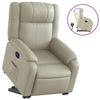 VidaXL Fauteuil Inclinable, Chaise de Relaxation avec Dossier, Siège avec Accoudoirs, Fauteuil TV de Salon, Moderne, Crème 3205151