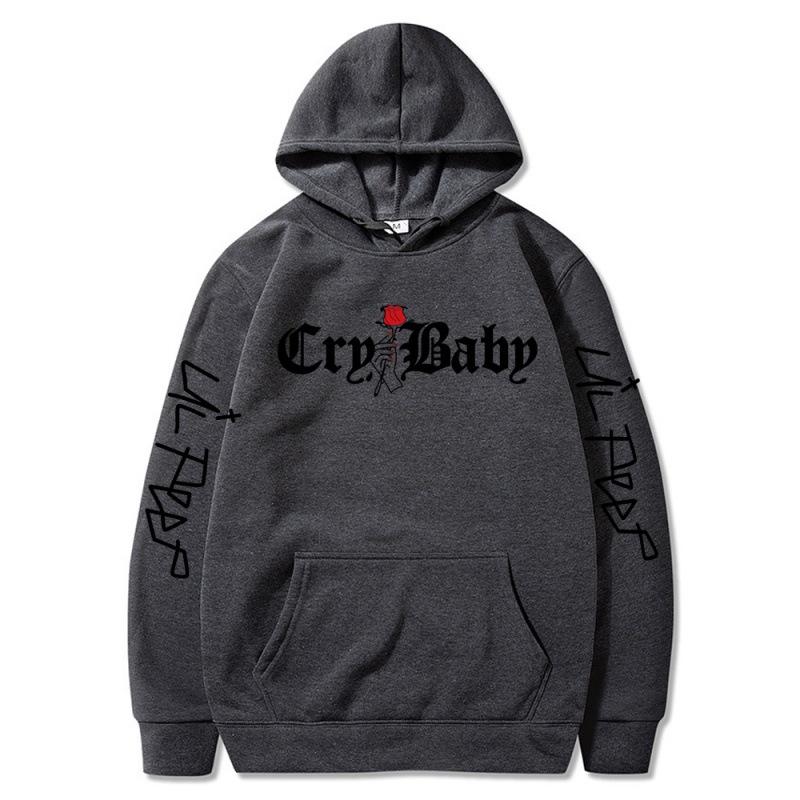 Мужские толстовки 2021 Lil.Peep Rose Cry Baby Hoodie