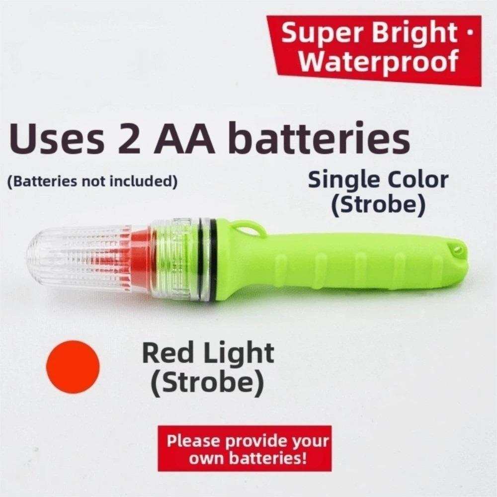 Waterproof Design Fishing Signal Light Long Lasting Battery Warning Signal Lamp Night Fishing