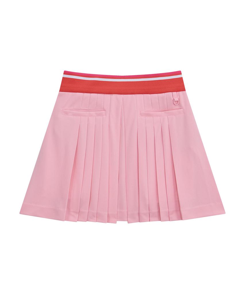 Chuku Chu Paper Slit Pleated Skirt (Light Pink) Cbfss-Sk003W