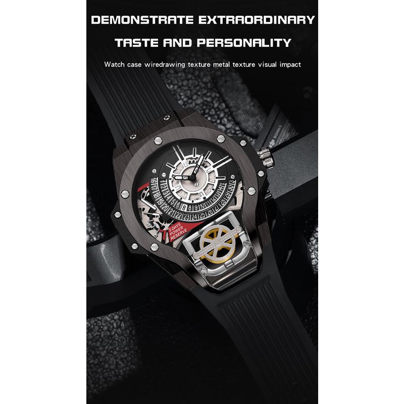 SANDA Новые мужские часы World of Warcraft Drive, модные сионатологические часы с календарем и ночным светом