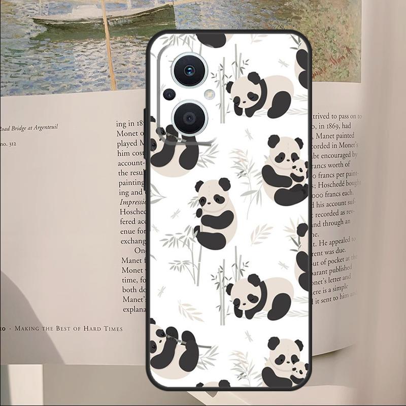 Чехол-животное Панда для OPPO Reno 13F 11F 12F 14F 11 12 13 14 Pro 7 8 Lite OPPO Find X6 X5 X8 X9 Pro