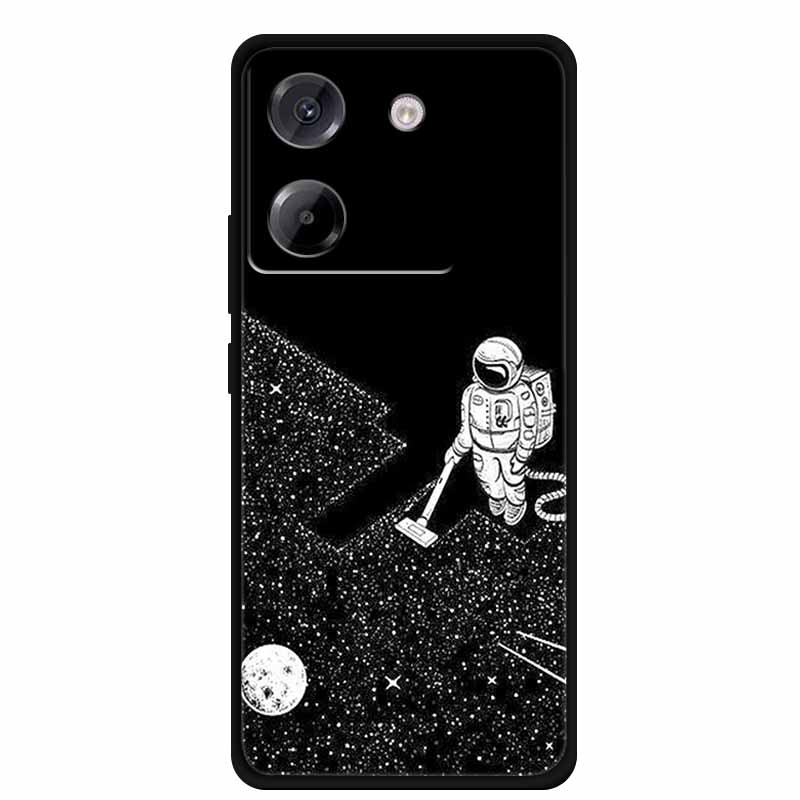 Чехол для Xiaomi Poco M7 Pro 5G, стиль мультяшной живописи, мягкий силикон + ТПУ, задняя крышка, чехлы для Poco M7 Pro 5G, противоударный чехол, новый