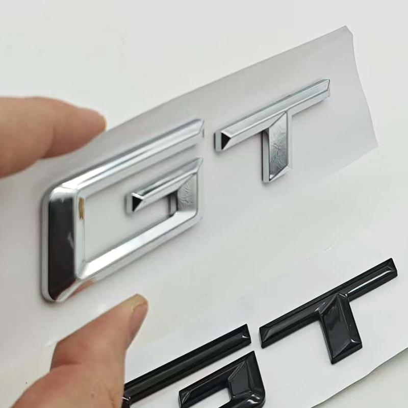 New 3D ABS Car Styling Logo GT Badge Rear Trunk Sticker Emblem Decals For BMW GT 3 5 6 Series 535i 640i Auto Accessories xf1