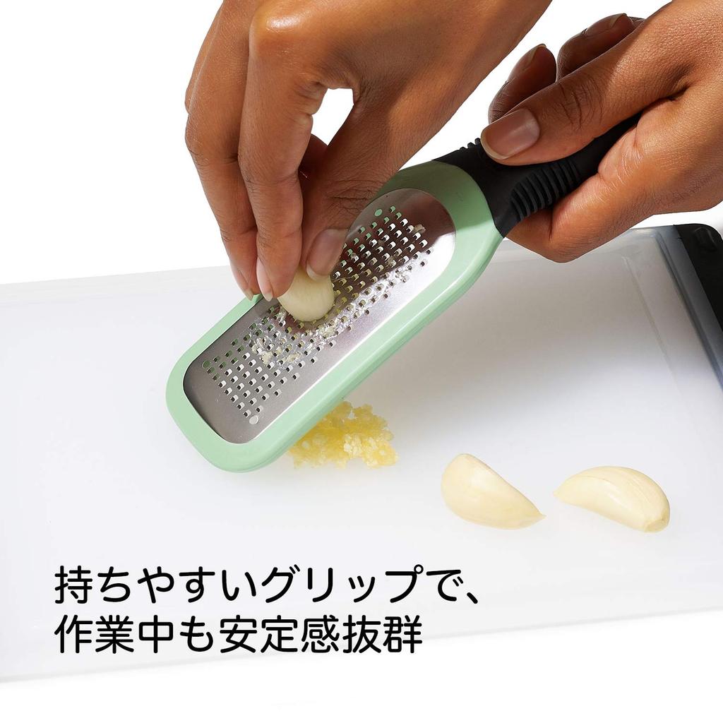 OXO Grater Ginger Garlic Grater Dishwasher and Dryer Compatible Green Ginger Garlic &