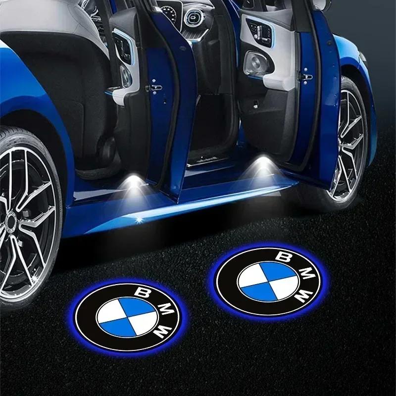 Interior Mouldings E90 For BMW 2Pcs Car Emblem Projector Lights Door Welcome Lamps For BMW i3 i4 i5 i7 iX3 F07 F48 F39 F34 F40 G