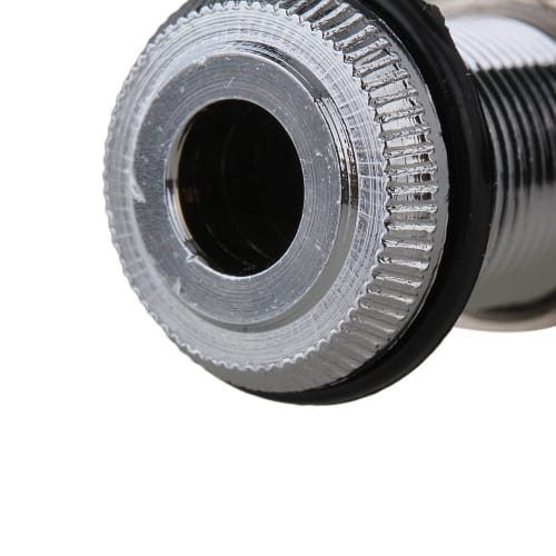 Yibuy Nickel 1/4 Inch Guitar/Bass Jack, Cylinder Flush Mount, Cylindrical Socket, High Reliability, Easy Installation, Improved Sound Quality