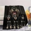 1PC Cute pets Print Flannel Blanket, High quality Comfortable for All Seasons, Home Decor, Warmth and Comfort, Perfect for Christmas Gifts