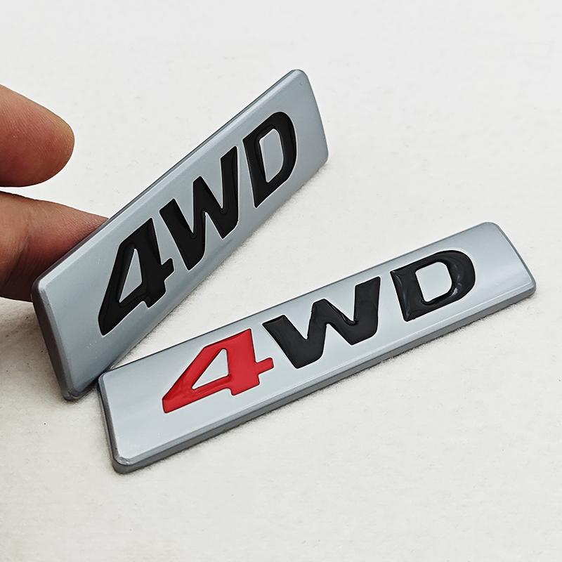 Наклейки с логотипом 4WD 3D Металлический значок-эмблема Наклейки на автомобиль Для Hyundai iX25 iX35 Tucson Toyota RAV4 Наклейка Автоаксессуары