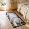 Water Absorbent Door Mat Cute Cat Shape Bathroom Rug 3D Simulation Modeling Soft Imitation Quick Dry Bath Cashmere Floor Mat Non-slip Decorative