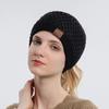 Модная женская вязаная повязка на голову, зимняя теплая эластичная шапка для головы, женские аксессуары для волос с широкими полями, флисовые повязки для волос