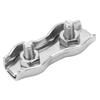 10pcs 304 Stainless Steel Steel Wire Rope Clip M3 Size Double Bolt Wire Clamp  Electric Fences