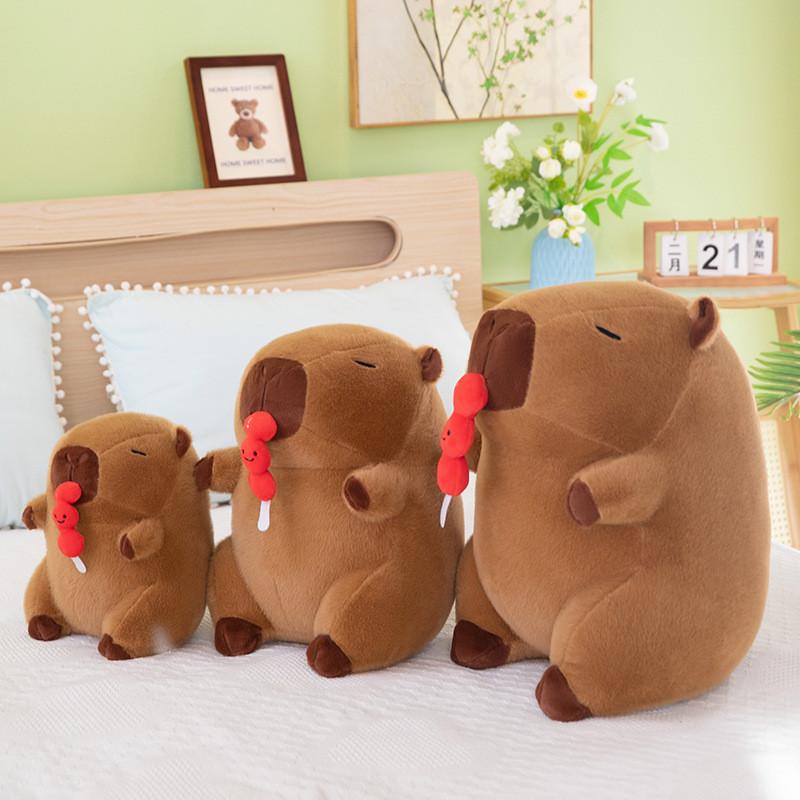 Nosepicking Cartoon Capybara Plush Doll Figure Candy Toy Room Decor Girl Gift