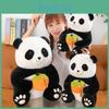 Очаровательная плюшевая игрушка панда, мягкая, приятная на ощупь, набивная игрушка для детей и коллекционеров