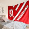 Middlesbrough Football Club Crest Tapestry, Unique Design Tapestry, Wall Decor for Bedroom,Livingroom, Playroom,Heartwarming Fan Holiday Gifts