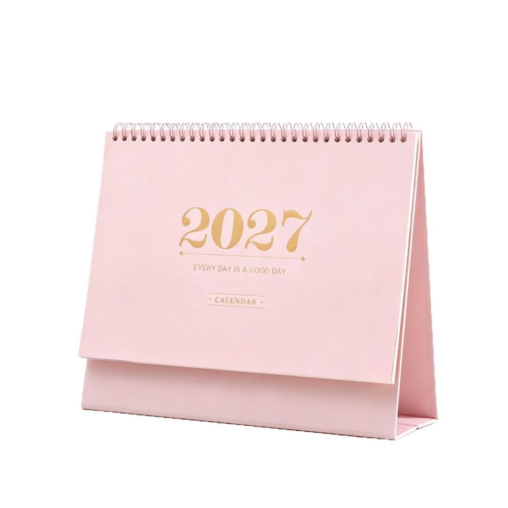 Morandi Color 2027 Desk Calendar Paper Flip Calendar Durable Academic Planner Desktop Decoration