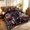 Jujutsu Kaisen Pattern Bedding Quilt Set Quilt Cover Pillowcase Home Birthday Gift(1 * duvet cover + 2 * pillowcase, without core)