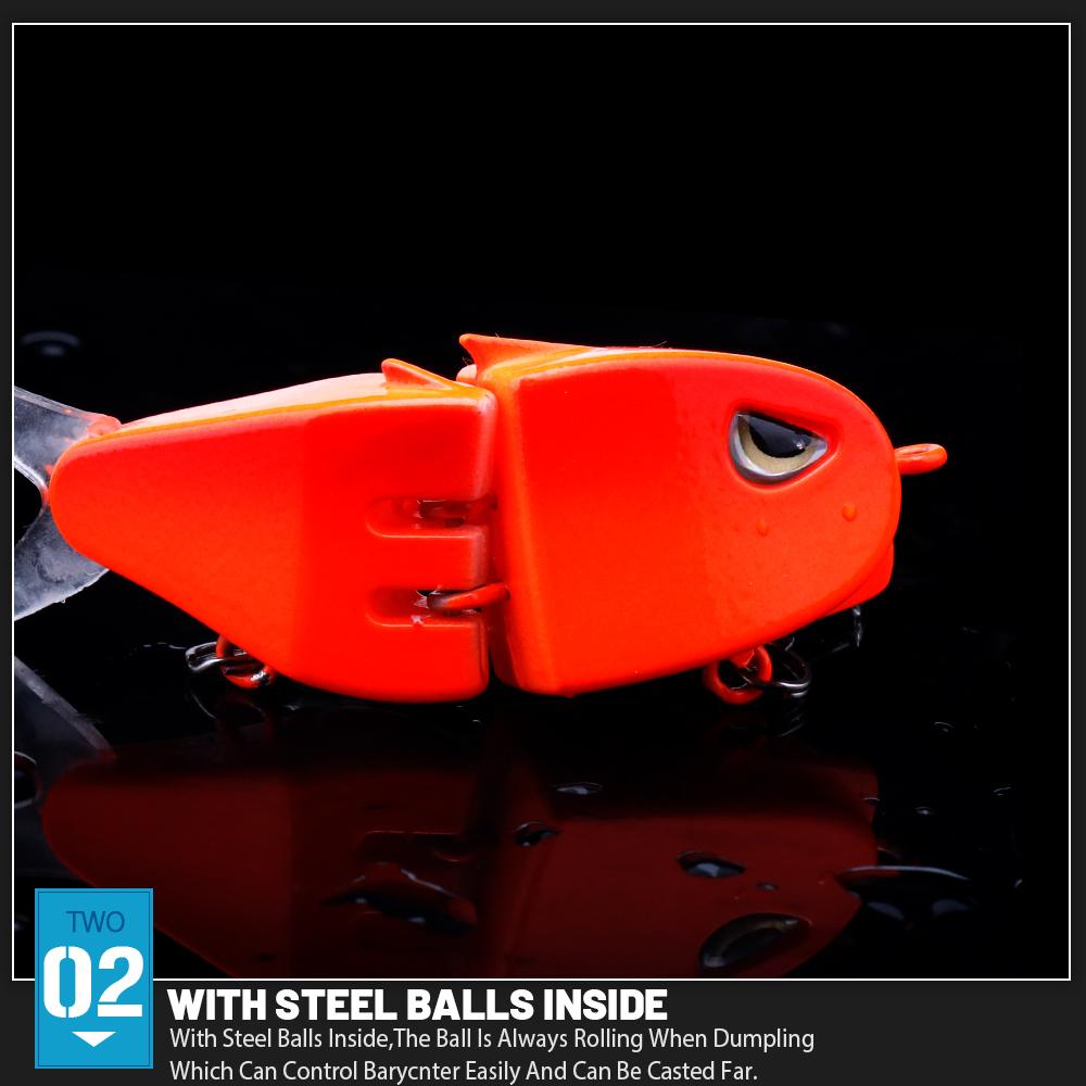 60мм Составной Свимбейт Крэнкбейт Рыболовная Приманка Реалистичная Многосекционная Жесткая Приманка для Щуки Окуня Окуня Воблер Рыболовные Снасти