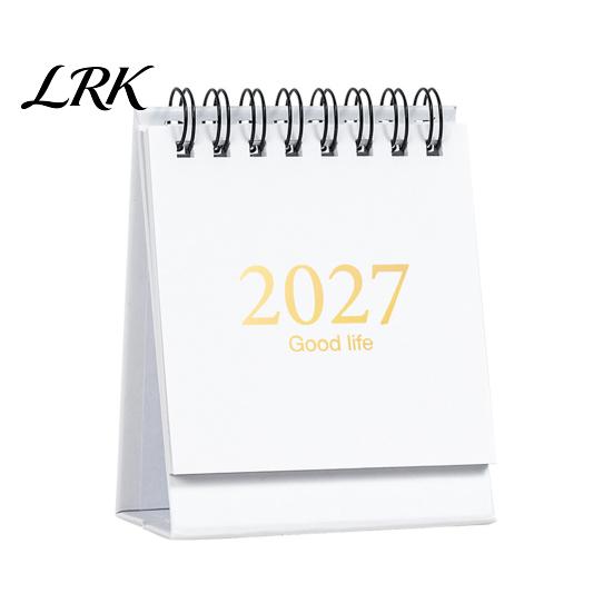 Компактный ежемесячный органайзер 2027-2028 Мини Настольный перекидной календарь-планировщик, 18-месячный настольный планировщик с января. Учебный год 2027 по Июнь. 2028, Карманный размер