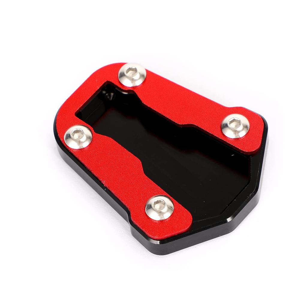 Bruce & Shark Side Stand Kickstand Extension Pad for Honda CRF300L CRF300 Rally 2021-2022 Red
