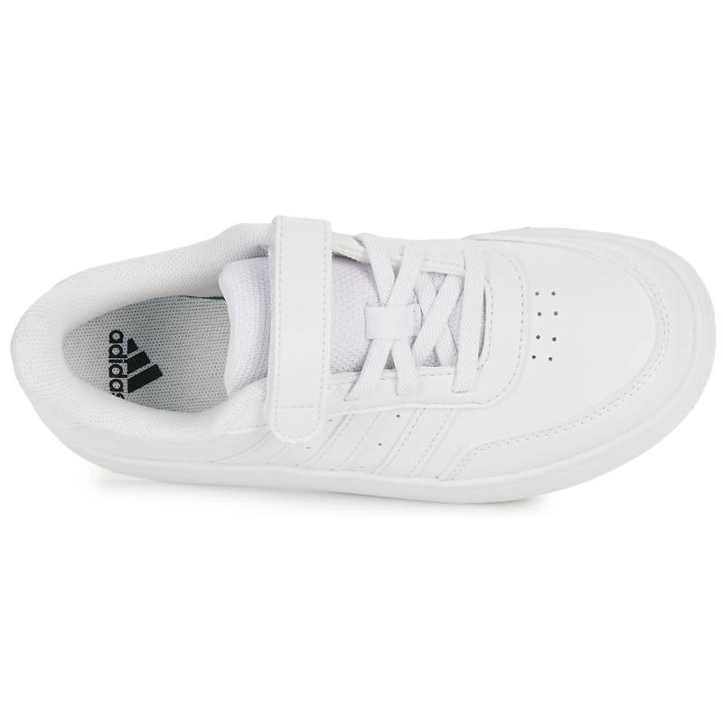 adidas Breaknet 2.0 Удобные Универсальные Нескользящие Прочные Низкие Детские Кеды для Скейтборда Детские Кроссовки Белые IE8700