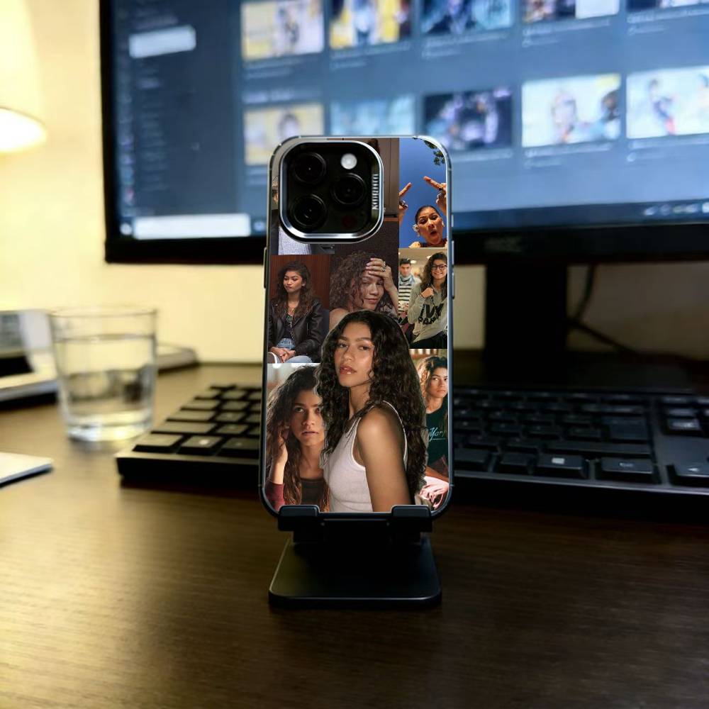 Чехол для телефона Zendaya для iPhone 17,16,15,14,13,12,11 Plus,Pro Max,XS,Разноцветный Серебристый Черный Чехол