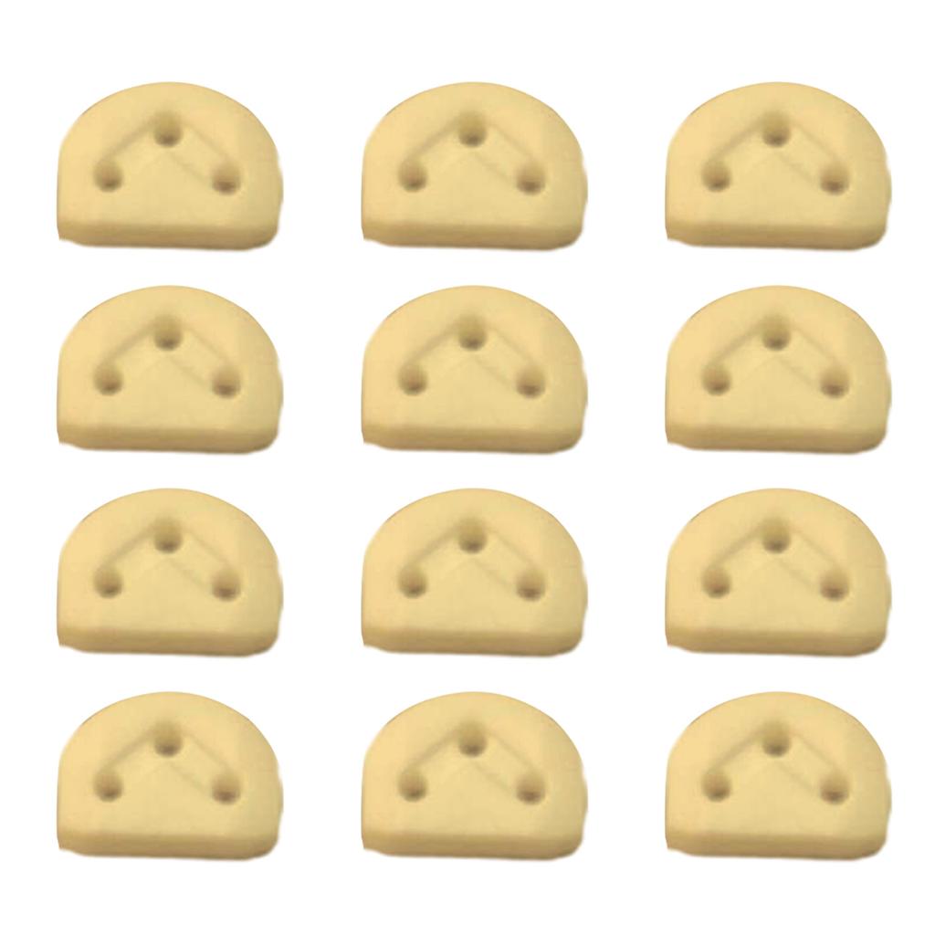 12 шт. Пластиковые фиксаторы струн для гитары, бусины для бриджа, 3 отверстия, бусины для бриджа гитары, фиксаторы струн для классических гитар